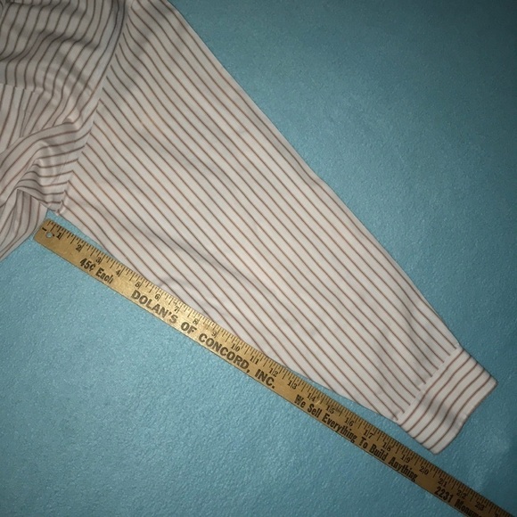 STAFFORD Performance button up long sleeve striped - Picture 4 of 5